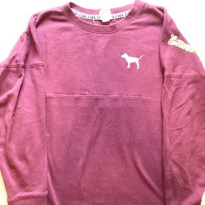 Pink long sleeve top